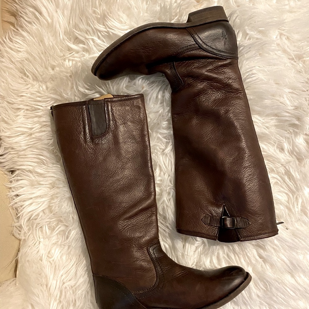 Frye Boots , gently worn. No signs of use except the soles